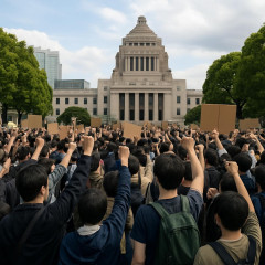 国会前デモを若者らが緊急開催 「国会軽視」「数の横暴」などと訴え⋯1千人が参加(※主催者発表)