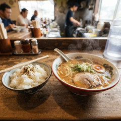 ラーメンおかずにご飯食べられますか？