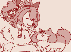 【ウマ娘】ｳﾆｬｳﾆｬ会話してるネイチャドッグとワンツ