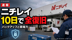 【速報】物流最大手ニチレイ、大企業でも復旧数ヶ月のところを10日で全復旧 凄腕サイバー部隊を抱えているのか？