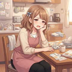 家事に疲れた主婦の心の叫びトピ