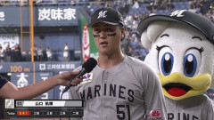 本塁打キャリアハイ達成した山口さん、お立ち台へ