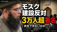 【速報】モスク建設反対に3万人超が署名「日本人は外国人と共生できないのか・・・」