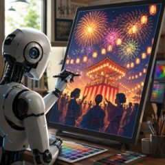 10年くらい毎年5000円で受けてた祭のポスターが今年からAIになった