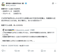 【悲報】日本、あと17円円安が進むと先進国ではなくなってしまう模様・・・・・・・・・