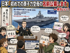 日本「初めての原子力空母の名前公募します」←何がいい？