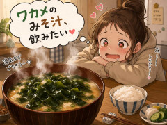 ワカメのみそ汁、飲みたい