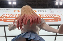 ローアングルで撮影した「喜多川海夢」等身大フィギュア・・・犯罪臭が凄いｗｗｗｗｗｗｗｗｗ