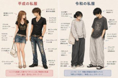 【悲報】令和のカップルさん、服装がダサいとXで話題にｗｗｗｗｗｗｗｗｗｗ