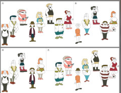 【画像】この「動かすと人数が変わる絵」の理由を言語化出来ない助けて