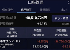 【悲報】キオクシア 6月22日 112,700円 → 7月28日 44 ,550円