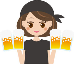 【画像】豊満すぎて目のやり場に困る居酒屋店員のおねえさん