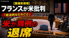 【国連安保理】フランスが米国批判 米国が反発して異例の退席「彼らが人を見下し、敬意を欠いたことばを撤回するまで政治的なたわごとに耳を傾けるつもりはない」
