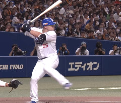 昨日のオールスター　中日・細川のホームラン