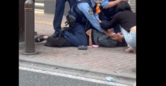 【悲報】まんさん、喧嘩仲裁に入った警官を殴り、取り押さえられ、「ギャオオオオン！」と絶叫