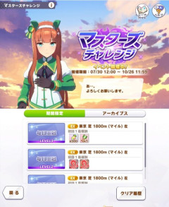 【ウマ娘】今回のマスチャレはマイルが鬼門？「スズカさんが止まらない…」