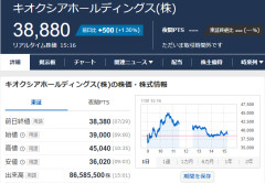 【悲報】キオクシアさん、前場で爆上げして再び靴磨きに掴ませたのち再暴落してしまう