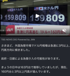 いきなり円高
