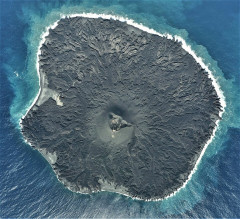 【朗報】 噴火で植生が全滅した西之島、コケとシダが発見される