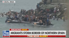 【動画】スペイン、崩壊する・・・数万人のアフリカ人が海からなだれ込み地獄に