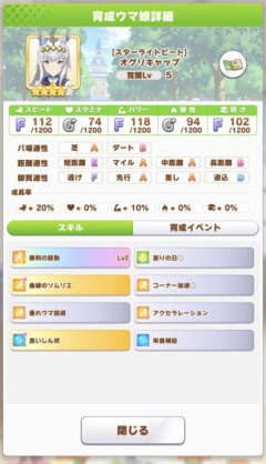 【ウマ娘】まさかスピ補正が外れの時代になるとは…成長補正の差が顕著になってきてるよね。