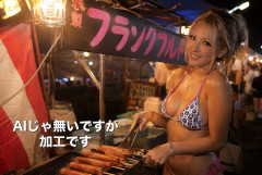【画像】夏の屋台ってギャルがビキニで経営したら良いんじゃね？