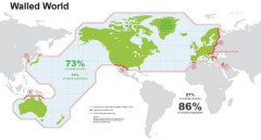 【画像】「このラインで壁を作った方がいい」アジアでは日本だけが内側に入る世界地図