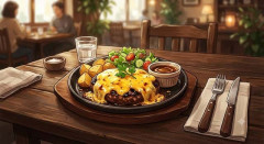 ハンバーグたべにきたんやが & チーズINよりチーズOUTハンバーグのが美味い