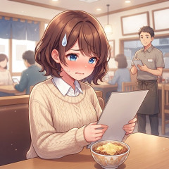 チーズ牛丼を注文するのが恥ずかしいです