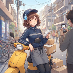 【動画】ヘルメットおじ、軽に乗り込み若い配達員をブチのめす