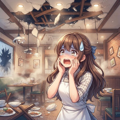 飲食店の天井が崩落し負傷者多数 …<\`Д´>