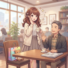 遊ぶ約束したらお父さんと来た