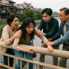 「落ちたらあかん!」橋の欄干を越えた若い女性、通行人が結束して救助 「おばちゃんも、つらいことあったで」 #京都 | 見てみおばちゃんの顔!絶望やろ