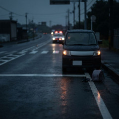 軽自動車が午前2時に一人で国道を歩いていた男児をはねる