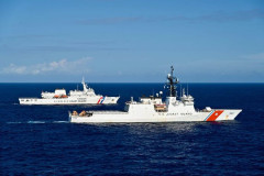 米沿岸警備隊と台湾海巡署の船舶が連携アピール…対中けん制！