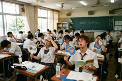 昔は教室にエアコンなんかなかったけど