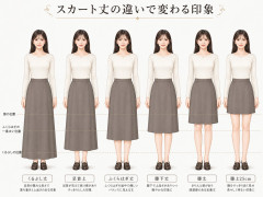 【画像】お前らの理想のスカートの長さはどれ・・・？
