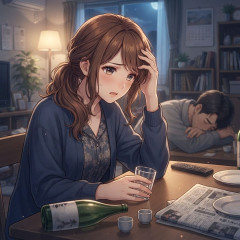 酒癖が悪い旦那が心配