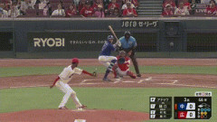【広島対中日16回戦】中日、3回表1アウト三塁から樋口正修のタイムリーで先制！ 樋口正修はプロ初打点！！！！！！！！！！