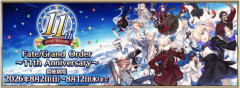 『Fate/Grand Order』11周年記念の10大キャンペーン開催！「ハサン･サッバーハ(アズライール)」実装、福袋やデスティニー＆ビーストオーダーを開催！＋福袋結果