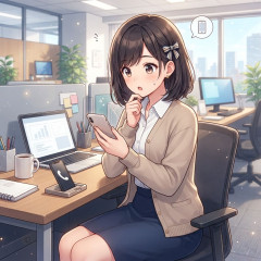 仕事中の携帯の場所
