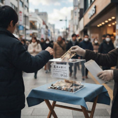 日本共産党、各地の街頭で熊本地震への募金呼びかけ
