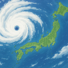 台風13号、中国へ
