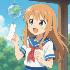 北方領土エリカちゃん「この風鈴、チリーンじゃなくて返還！って音が出るピ～。嬉しいピィ♪」   |  北方領土問題は安倍さんが解決済み