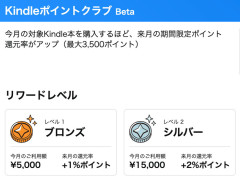 エントリー急げ！来月のKindle本がお買い得に！『Kindleポイントクラブ Beta』がスタート！5万円以上購入で常時5％還元