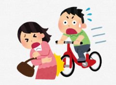 チャリ乗りさん、走行中に突然女性が飛び出してきたシーンをXに公開 → 賛否両論に