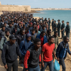 セウタに不法移民が殺到 ほぼ全員送還される   #スペイン領