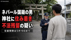 【速報】ネパール国籍、不法残留疑い「基山町の神社に住み着く」 日本の文化や神道をなんとも思ってない模様