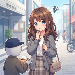 若い男女が、「市役所です。熊本の募金して下さい。」不審人物現れる