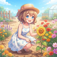 こんなに暑くても咲いてる花【褒め称えよう】
